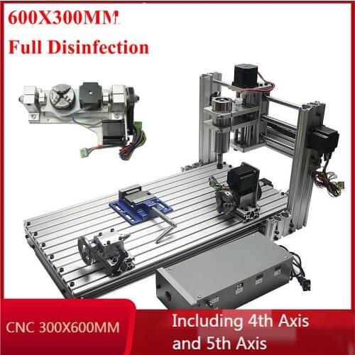 5 axis CNC milling machine DIY CNC engraving machine Mini CNC router 300*600mm working area