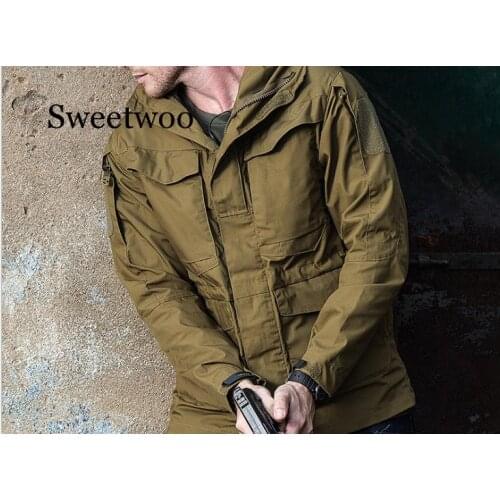 Army Clothes Windbreaker Military Field Jackets Mens Winter/Autumn Waterproof Flight Pilot Coat Hoodie Three colors
