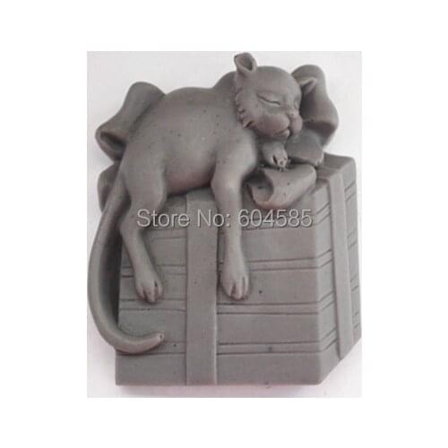 C218 soap mold/handmade soap mold/silicone mold/soap die/silica gel soap die cats
