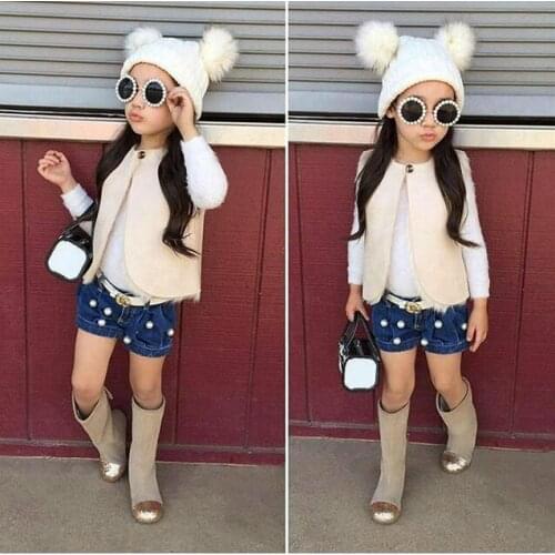 Kids winter baby pom pom hat champion outfit baby girl hats hat toddler hat baby boy ear hat Acrylic 10 months -6 years