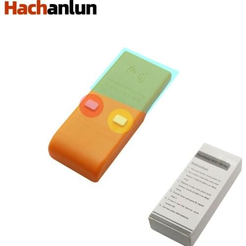 125KHz -500KHz RFID Smart ID Card Writer Copier Orange Handheld RFID ID Card Duplicator Programmer
