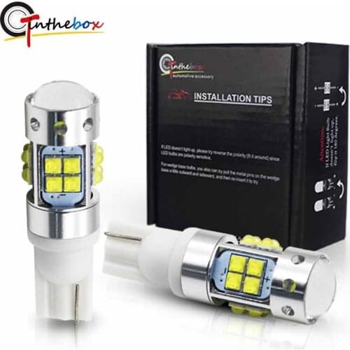 Gtinthebox High Power T10 LED 912 921 LED Bulb XB-D Chips Auto Lamp Car Lights Parking Backup Reverse White Yellow Red 12V