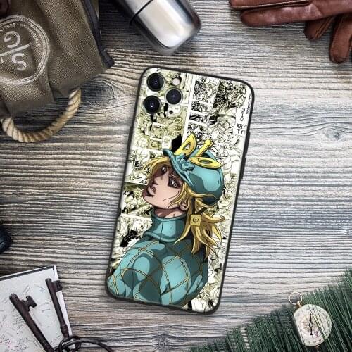 Diego Brando JoJos Bizarre Anime Phone Case For IPhone 11 12 Mini Pro XS Max 6s X XR 6 7 8 Plus SE Soft TPU Glass Cover