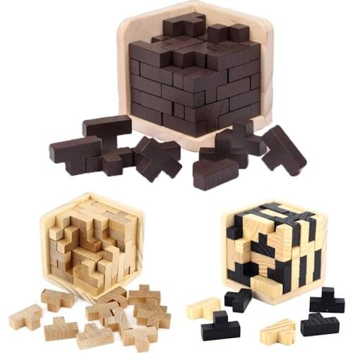 New 54T Educational 3D Wpddem Puzzles Toys Kids IQ Mind Game Help for Children Adult Spatial Thinking Exercise