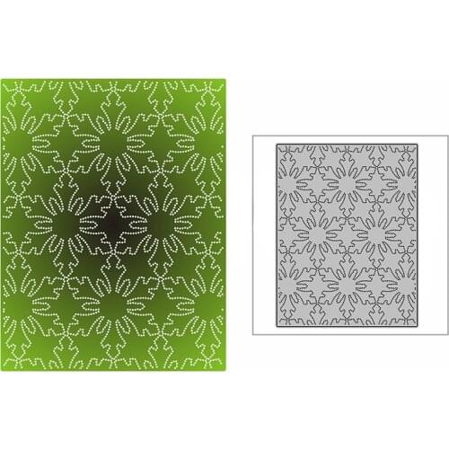 New Christmas Snowflakes Background Plate 2021 Metal Cutting Dies for DIY Scrapbooking and Card Making Embossing Craft No Stamps