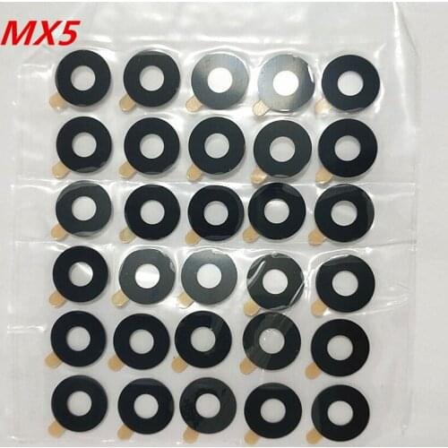 Wholesale 50PCS/Lot Back Rear Camera Glass Lens with Sticker for Meizu MX5 Phone Replacement Spar Parts
