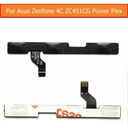 Genuine power flex cable For ASUS Zenfone 4C ZC451CG switch on/off volume control flex cable silent keypad lock screen button