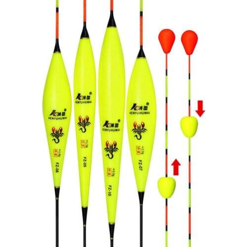 Gnawing Fish Floats Collision Floats Bold And Eye-catching Fish Floats Thick Tail Sensitive Buoys Windproof Myopia Fishing Float