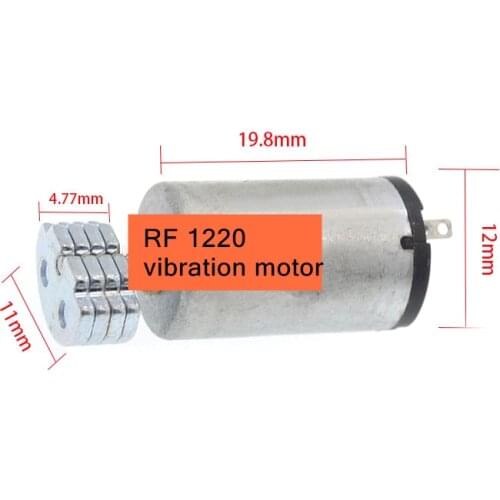 RF 1220 DC 6V vibration electric motor Magnet generator brush Eccentric gear Toy motor
