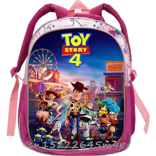 Kids Toy 4 Story Backpack Girls School Bag personalized Book Bags Print mochila Big Capacity Bolsa Disney