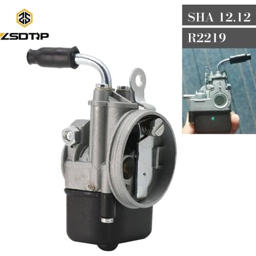 ZSDTRP Motorcycle Carburador SHA 12 For PIAGGIO Ciao Vespa SHA1212 R2219 Carburador For Dellorto SHA 12 Dellorto Carburador