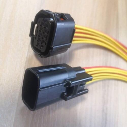 10 Pin/Way Male And Female Distance Sensor Connector Plug Wire Harness Pigtail For Toyota 6189-1134 6188-0696 90980-12380