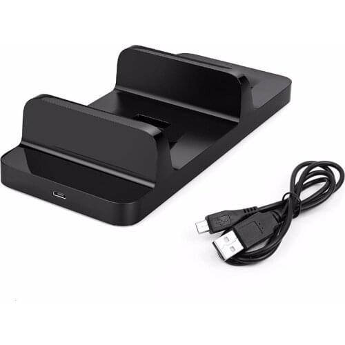 2 In 1 Mini Dual Console Charging Dock Station for PlayStation 4 PS4 Wireless Controllers USB Fast Charging Stand Bracket