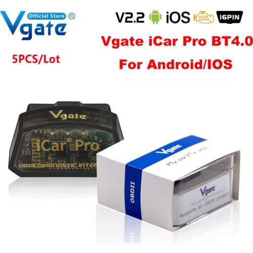 5pcs/lot)Vgate icar Pro elm 327 bluetooth obd2 scanner scan pro car Diagnostic Tool OBDII Code reader elm327 V2.1 scan-tool