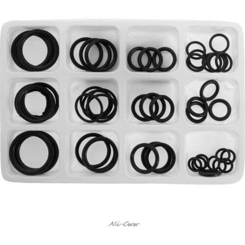 50x Rubber O-Ring Gaskets Assorted Sizes Set Kit For Plumbing Tap Seal Sink Thread New