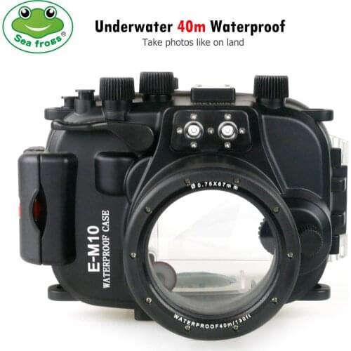 For Olympus E-M10 Camera Underwater Housing Case Diving 40m Waterproof Cover Scuba Photography Essential Hard Bag Anti-knock