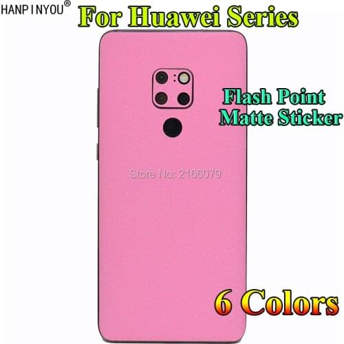 For Huawei Mate 20 Pro X Lite Nova 3 3i 3e 4 Luxury Back Rear Flash Point Matte Cover Film Protection Skin Decal Twinkle Sticker