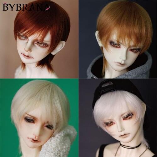 Bybrana Bjd Doll 1/3 1/4 1/6 1/8 High Temperature Silk Short Hair Multicolor Optional