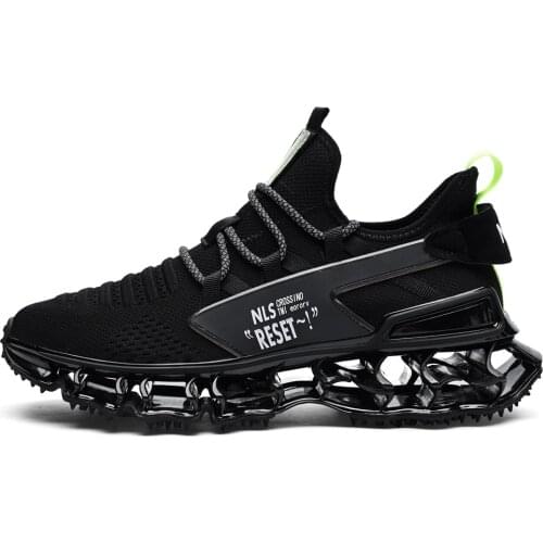 Men Running Shoes Breathable Blade Sneakers High Quality Antiskid Damping Jogging Shoes Outdoor Professional Athletic Sneakers