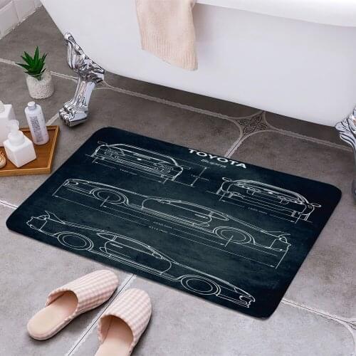 No234 Toyota Supra Carpet Areas Rug Non-slip Floor Mat Rug 3D Printing Living Room Bedroom Door Mat Home Decoration