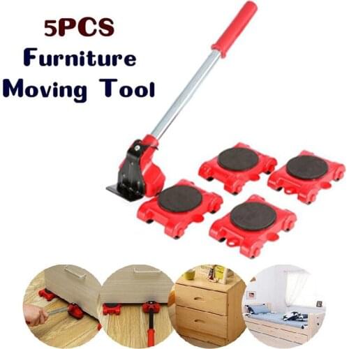 New 5pcs/set Furniture Mover for Home Shop Lifting Moving Heavy Duty Furniture Remover Lifter Sliders Kit Hand Transport Tools