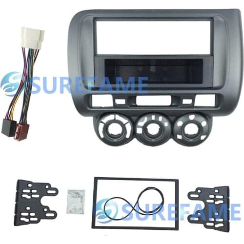 Single 2 Din Radio Fascia Harness Adapter for Honda Jazz Fit 2002-2008 Facia Plate Face Dash Kit CD Stereo Panel Audio Frame