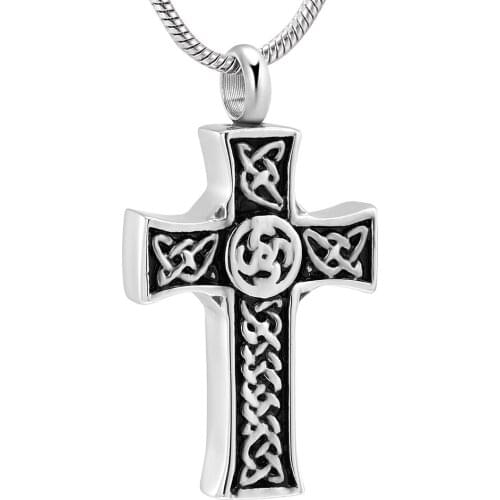 Religious Cross Cremation Jewelry for Ashes Cross Unisex Pendant Memorial Urn Necklace for Men/Women, Cremation Keepsake Jewelry