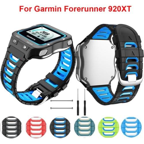 Silicone Watchband Replacement Straps For Garmin Forerunner 920XT 920 XT Wristband Running Swim Sport Watch Band Bracelet+ Tool