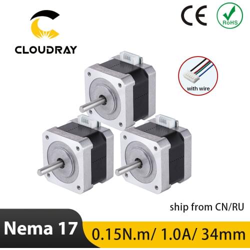 Nema 17 Stepper Motor 42mm 2 Phase 15Ncm 1A Stepper Motor with DuPont 4-lead Cable for 3D printer CNC XYZ