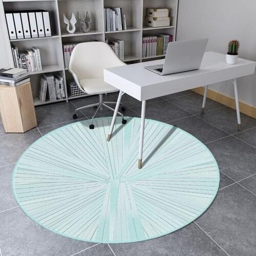 Nordic Fresh Round Living Room Childrens Room Round Floor Pad Computer Chair Home Decoration Bedroom Carpet Yoga Floor Mats