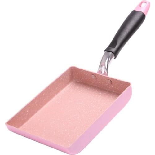 13X18Cm Japanese Style Tamagoyaki Frying Pan Non-Stick Pan Egg Rolls Pan Steak Frying Pans General Use For Gas Induction Cooker