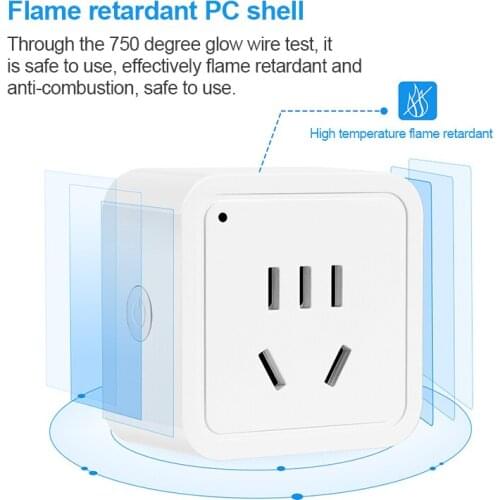 1-5pcs Tuya Smart Wifi Smart Socket Remote Unlimited Distance Wifi Smart Socket AC100-AC240V Smart Home Tools