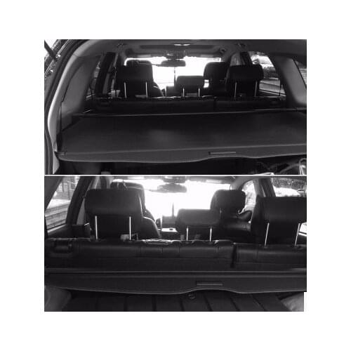 High Quality Aluminum+Canvas Black Rear Cargo Cover Fit For Chevrolet Captiva Seven Seat 2007 2008 2009 2010 2011