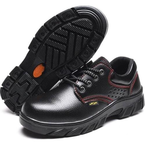 Safety Shoes Cap Steel Toe Safety Shoe Boots For Man Work Shoes Men Waterproof Size 12 Black Footwear Wear-resistant DXZ003