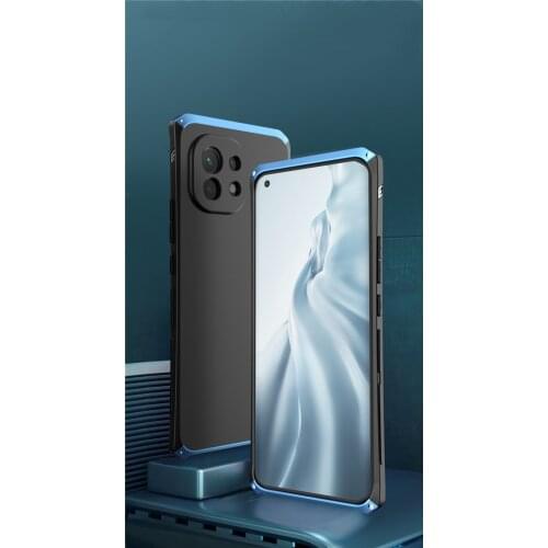 Luxury Armor Metal Aluminum+PC Heavy Duty Phone Protect Funda Coque Cover For xiaomi 11 case