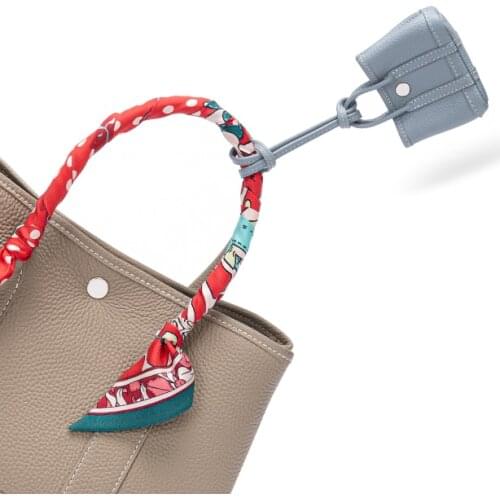 Mini Bags Charm Hangings for Women Purse Car Key Chains Woman Genuine Leather Fashion Accessories For Garden Party HandBags