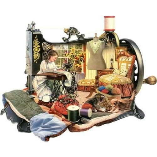 Diamond embroidery Sewing machine 5d diy diamond painting Cross Stitch woman full square drill Rhinestone mosaic home decor