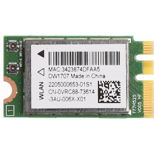 300M Wireless Bluetooth NGFF WIFI Card For Dell DW1707 VRC88 Qualcomm QCNFA335 A6HE