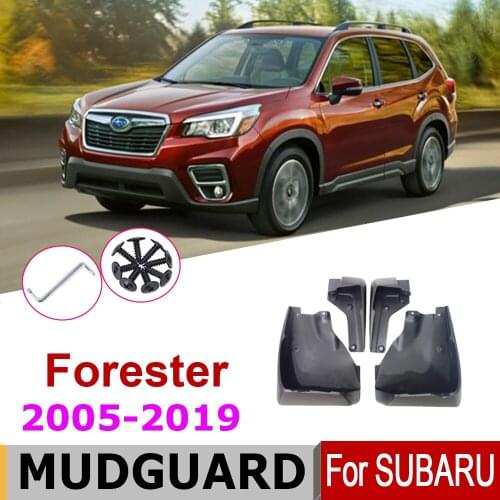 Mud Flaps For Subaru Forester SK SJ SG SH 2019-2004 Auto Front Rear 4pcs Mudguards Special Car Fender Mud Flaps Mudflaps 2019