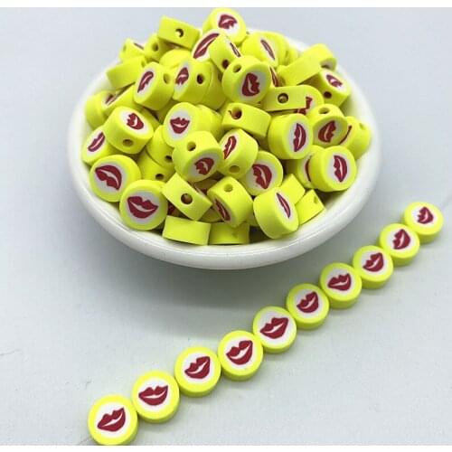 New 30pcs/Lot 10mm Polymer Clay Beads Spacer Loose Beads for Jewelry Making DIY Handmade Charm Bracelet Necklace Accessories #43