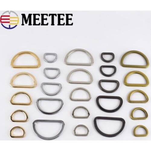 30pcs D Ring Metal for Bag Buckle Strap Clasp Connector Handbag Webbing Snap Hooks DIY Leather Craft Sewing Accessories