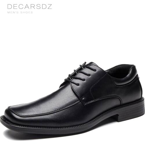 DECARSDZ Men Shoes 2021 Spring Autumn Classic Comfy Retro High Quality Leather Fashion Shoes Man New Design Men Casual Shoes