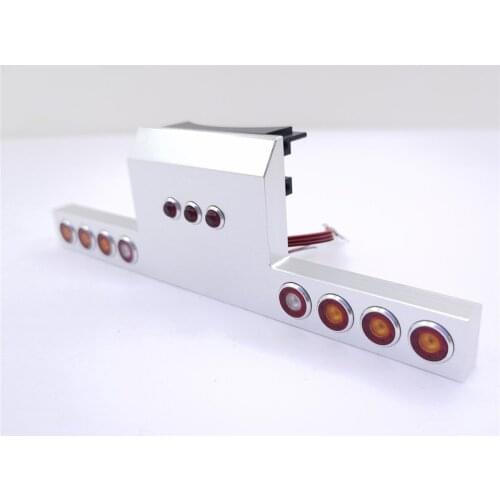 CNC Aluminum Alloy Taillight Angel Eye Tail Lamp for 1/14 Tamiya King 56344 56301 RC Trailer Modification Part