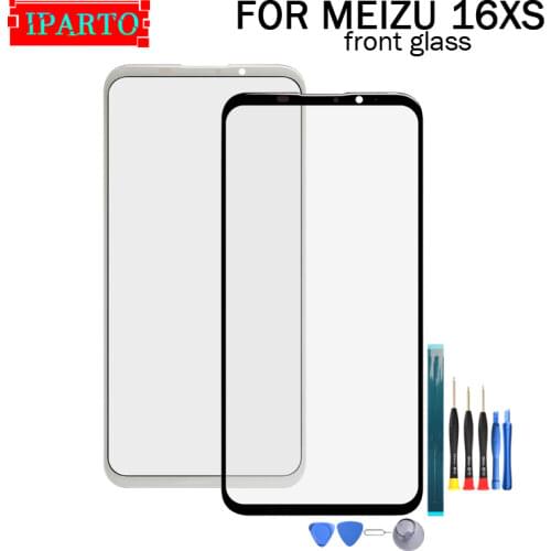 For Meizu 16XS Front Glass Screen Lens 100% New Front Touch Screen Glass Outer Lens for Meizu 16XS +Tools