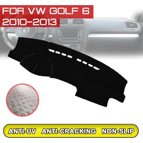 For Volkswagen Golf 6 2010 2011 2012 2013 Car Dashboard Mat Anti-dirty Non-slip Dash Cover Mat UV Protection Shade