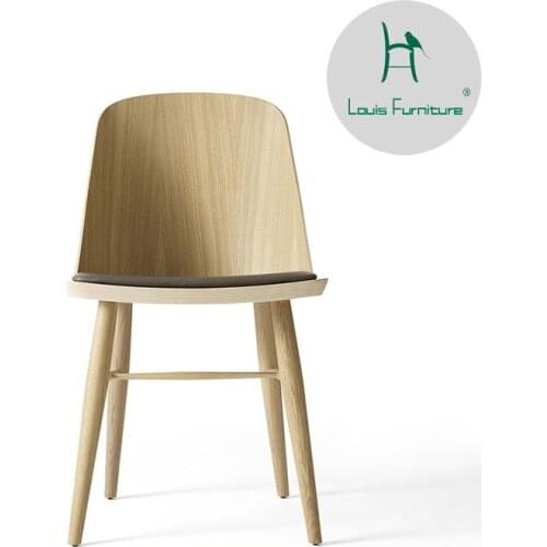 Household leisure solid wood chair simple reception, armchair Sales Office talks about tables and chairs in coffee shop