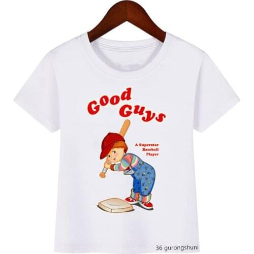 T-shirts for Boys and Girls Cartoon Cood Cuys Boy Print T-shirt Fun Kids Clothes Summer Vogue Children Clothing Birthday Gift