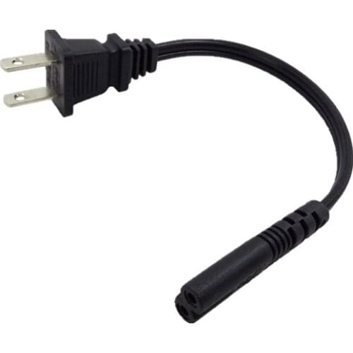 Ultrashort US Japan IEC C7 Power Cable EU Euro AU UK Figure 8 Power Extension Cord For Battery Charger Portable Radio Sony PSP
