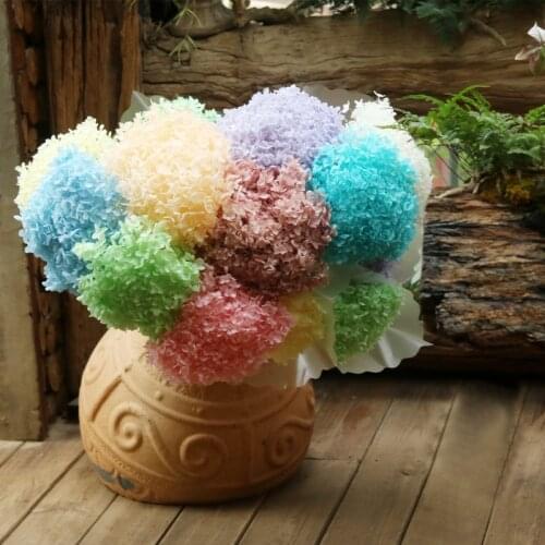 Colorful Decorative Natural Flower Head Hydrangea DIY Home Party Wedding Arch Background Wall Eternal Floral Preserved Material