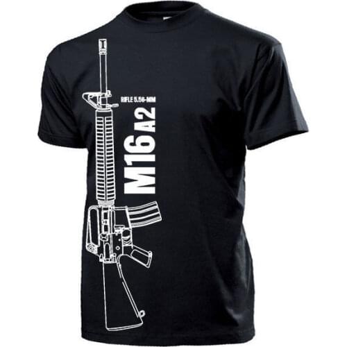 2019 Hot sale Fashion T shirt M16 A2 RIFLE US Army Sturmgewehr Gewehr USA Amerika Waffe Deko T Shirt #14207 Tee shirt